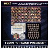 Complete Set of 47 US Presidents Colorized Washing