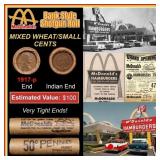 Lincoln Wheat Cent 1c Mixed Roll Orig Brandt McDon