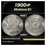 1900-p Morgan Dollar $1 Grades ms62+