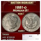 1881-o Morgan Dollar $1 ms65+ SEGS