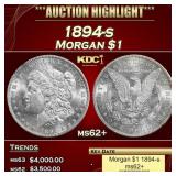 1894-s Morgan Dollar $1 ms62+ USCG
