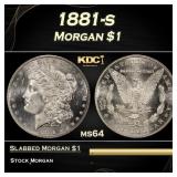 1881-s Morgan Dollar $1 Grades ms64