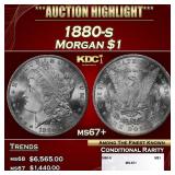 1880-s Morgan Dollar $1 ms67+ SEGS
