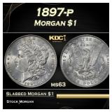 1897-p Morgan Dollar $1 Grades ms63