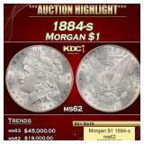 1884-s Morgan Dollar $1 ms62 USCG