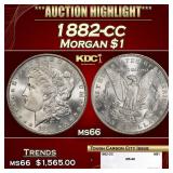 1882-cc Morgan Dollar $1 ms66 SEGS