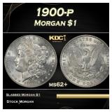 1900-p Morgan Dollar $1 Grades ms62+