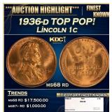1936-d Lincoln Cent TOP POP! 1c ms68 rd SEGS