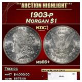 1903-p Morgan Dollar $1 ms66+ SEGS