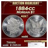1884-cc Morgan Dollar $1 ms66 SEGS