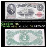 1917 $2 Large Size Legal Tender Note Thomas Jeffer