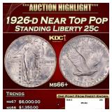 1926-d Standing Liberty Quarter Near Top Pop 25c m