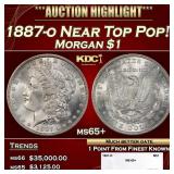 1887-o Morgan Dollar Near Top Pop! $1 ms65+ SEGS