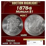 1878-s Morgan Dollar $1 ms66 SEGS