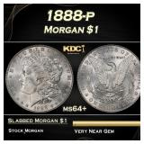 1888-p Morgan Dollar $1 Grades ms64+