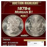 1878-s Morgan Dollar $1 ms66+ SEGS