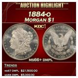 1884-o Morgan Dollar $1 ms66+ dmpl SEGS