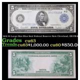 1914 $5 Large Size Blue Seal Federal Reserve Note