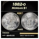 1882-o Morgan Dollar $1 Grades ms65