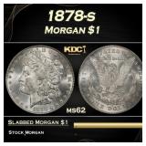 1878-s Morgan Dollar $1 Grades ms62
