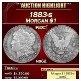 1883-s Morgan Dollar $1 ms62 USCG