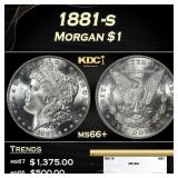 1881-s Morgan Dollar $1 ms66+ SEGS