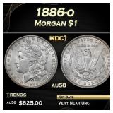 1886-o Morgan Dollar $1 Grades au58