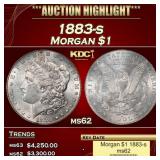 1883-s Morgan Dollar $1 ms62 USCG