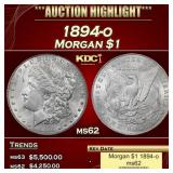 1894-o Morgan Dollar $1 ms62 USCG