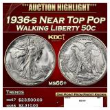 1936-s Walking Liberty Half Dollar Near Top Pop 50