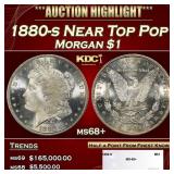 1880-s Morgan Dollar Near Top Pop $1 ms68+ SEGS