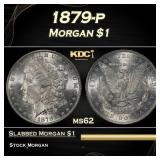 1879-p Morgan Dollar $1 Grades ms62