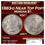 1883-o Morgan Dollar Near Top Pop! $1 ms67+ SEGS