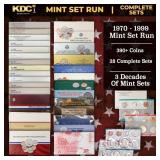 1970-1999 Mint Set Run 392 Coins 28 Complete Sets