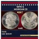 1879-s Morgan Dollar $1 Grades ms65