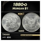 1880-o Morgan Dollar $1 Grades ms63