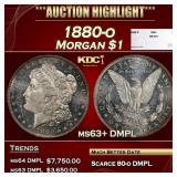 1880-o Morgan Dollar $1 ms63+ DMPL SEGS