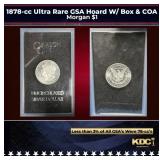 1878-cc Morgan Dollar Ultra Rare GSA Hoard W/ Box