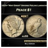 PCGS 1923-p *Mint Error* Obverse Peeling Laminatio