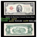 1928G $2 Red Seal United States Note Grades Select