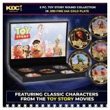 5 Coin Toy Story Gold Plated Round Collection In C