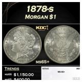 1878-s Morgan Dollar $1 ms65+ SEGS
