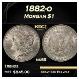 1882-o Morgan Dollar $1 Grades ms65