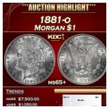 1881-o Morgan Dollar $1 ms65+ SEGS