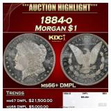 1884-o Morgan Dollar $1 ms66+ DMPL SEGS