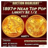 1897-p Gold Liberty Quarter Eagle Near Top Pop $2