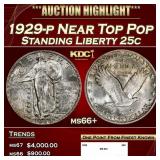 1929-p Standing Liberty Quarter Near Top Pop 25c m