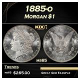 1885-o Morgan Dollar $1 Grades ms65