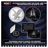 US Space Force USSF 1oz Pure .999 Fine Silver Eagl