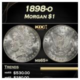 1898-o Morgan Dollar $1 Grades ms65+
